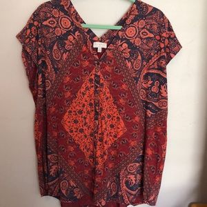 Lucky Brand V-Neck top 2X
